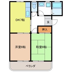 コスモハイツの物件間取画像